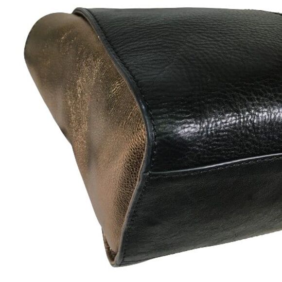 Fossil Tessa Satchel Handbag Color Block Leather Shopper Tote Shoulder Bag Purse - Picture 10 of 16